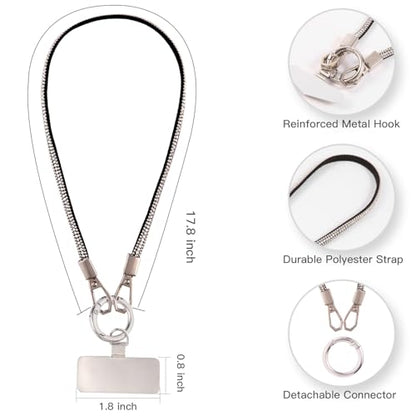 Long Pond Designer Cell Phone Wrist Strap, Anti-Lost Lanyard Wristlet Charm for iPhone 17 Pro Max&Most Cellphones, Detachable Bracelet - style: Colorful Diamond