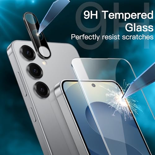 JETech Screen Protector for Galaxy S25, with Camera Lens Protector, 2+2Pack - size: Galaxy S25