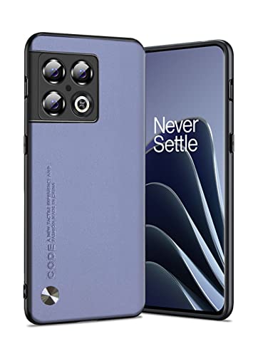 for OnePlus 10 Pro Case 5G, Soft TPU Artificial Leather Back, Extremely Light Ultra-Light Cover, Anti-Fingerprint-Scratch Camera Protection Phone Case for Oneplus 10 Pro (Gray) - color: Gray, size: OnePlus 10 Pro