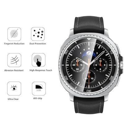 5 Pack Tempered Glass for Samsung Galaxy Watch 8 CLASSIC 46mm Screen Protector,9H Hardness,Anti-Fingerprints,No Bubbles,HD-Clear,Full Coverage Watch Film for Samsung Watch 8 CLASSIC 46mm - color: Samsung Galaxy Watch 8 CLASSIC 46mm