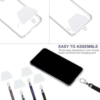 Weewooday 4 Pcs Phone Lanyard Crossbody Phone Strap, Deep Color Series - color: Deep Color Series