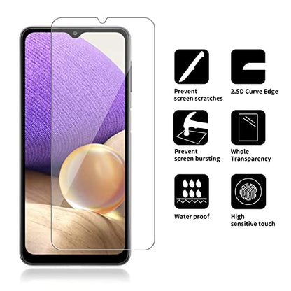 8 Pack Glass Screen Protector Compatible for Samsung Galaxy A32 5G [Not for A32 4G][9H Hardness]-HD Screen Tempered Glass,[Case Friendly] SM-A326 A326U A326U1 A326T A326W - size: Galaxy A32 5g (Pack of 2)