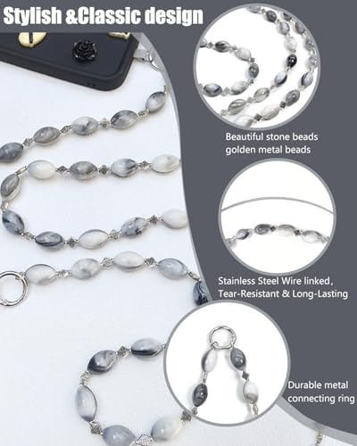 Phone Lanyard, On-the-Go Universal Crossbody Strap Neck Lanyard with Phone Tether Patches for Most Cellphones - color: P
