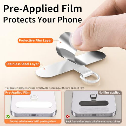 saxsion Lanyard for Phone, Self-Locking Phone Wrist Strap with 0.4mm Ultra-Thin Clip & 360° Hook, Anti-Drop and anti theft phone Strap (Camel) - color: Camel