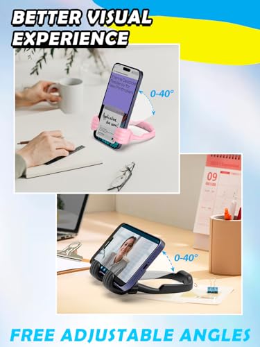 Stocking Stuffers for Teen Girl Wife Women Adult Thumbs Up Cell Phone Stand - color: Black & Pink