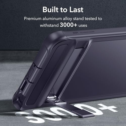 ESR for Samsung Galaxy S24 Ultra Case, S24 Ultra Case with Extra Protective Front Frame & 3 Kickstand Modes, Exceeds Full-Coverage Military-Grade Protection, Heavy Duty Shock Armor, Clear Purple - color: Armor-Frosted Purple