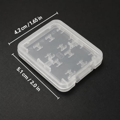8 Pack SD Card Case, Memory Card Holder for Micro SD TF SIM Cards, Clear Storage Box