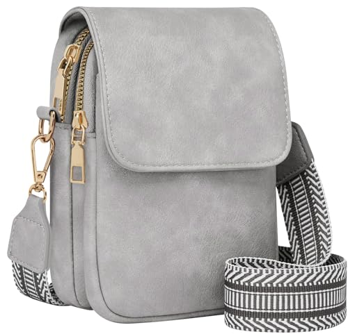 Fashion Small Crossbody Bags for Women Trendy Designer Cell Phone Purses | Adjustable Straps,with Card Holder,Detachable Wristlet Strap,small Cross Body Bag for Woman,Mini Bags,Travel Purse,Work,Gym - color: Lightgrey