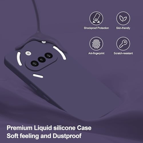 Silicone Case for Nothing Phone 3A, Deep Purple - color: Deep Purple, size: Nothing Phone 3A