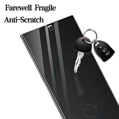 LWYHL 2 Pack Note 10 Plus Privacy Screen Protector, Anti-Spy Black Flexible TPU Film for Samsung Galaxy Note 10+ [Support Fingerprint ID] Full Adhesive Easy Install Accessories Case Friendly - size: Samsung Galaxy Note 10 Plus