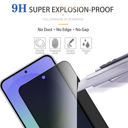 2 Pack Privacy Screen Protector for Samsung Galaxy A56 5G - color: Samsung Galaxy A56