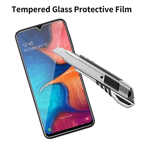 [4 Pack] iCsapr Glass Screen Protector Compatible for Samsung Galaxy A20 (Not Fit for Galaxy S20) [9H Hardness]-HD Screen Tempered Glass, Scratch Resistant, Easy Install [Case Friendly][Bubble - size: Galaxy A20