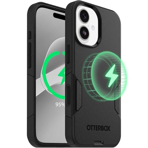 OtterBox iPhone 17 – Commuter Series Slim MagSafe Case - Black | 3X MIL Drop Protection - Dual-Layer - Pocket-Friendly - Camera Control - Raised Edges - Port Covers - Non-Retail Packaging - color: Black