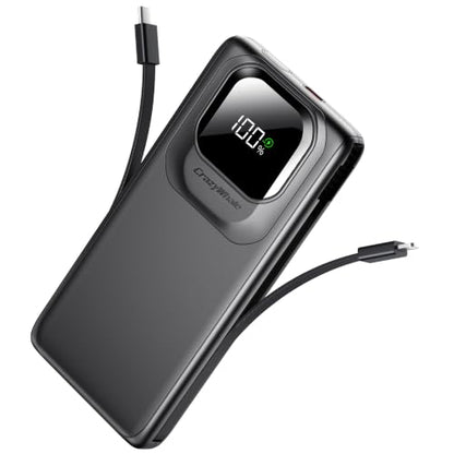 Portable Charger 10000mAh 22.5W Fast Charging Power Bank - color: Black, size: 10000Mah