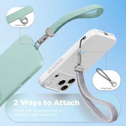 SURPHY Elastic Phone Wrist Strap, Phone Lanyard, Key Chain Lanyards - color: Gray