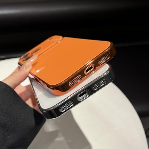 Caseative for iPhone 17 Pro Case, Rose Red | Solid Color Electroplated Frame with Crystal Camera Lens Protection - color: Rose Red