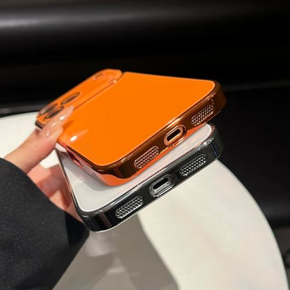 Caseative for iPhone 17 Pro Case, Rose Red | Solid Color Electroplated Frame with Crystal Camera Lens Protection - color: Rose Red
