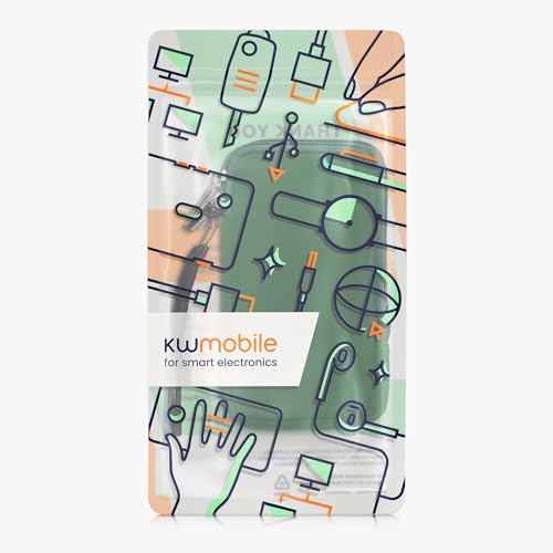 kwmobile Universal Phone Pouch Size XL - 6.7/6.8" - Neoprene Smartphone Pouch with Zip - Water-Repellent Mobile Phone Case - Sleeve in Moss Green - color: moss green, size: XL - 6.7/6.8"