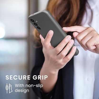 kwmobile Case Compatible with Samsung Galaxy A14 5G Case -Soft TPU Back Phone Cover - with Metallic Look - Metallic Grey - color: Metallic Grey, size: Galaxy A14 5G