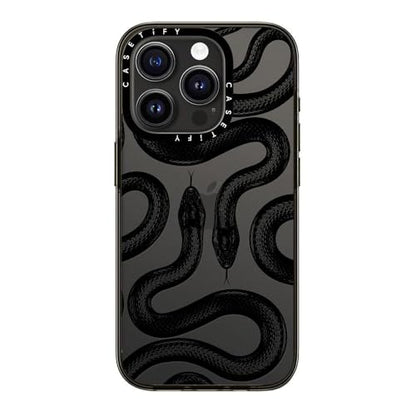 CASETiFY for iPhone 15 Pro Case - Compact | Lightweight | 4ft. 2x Military Grade Drop Protection | Black Kingsnake | Black - color: Black Kingsnake, size: Iphone 15 Pro (6.1")