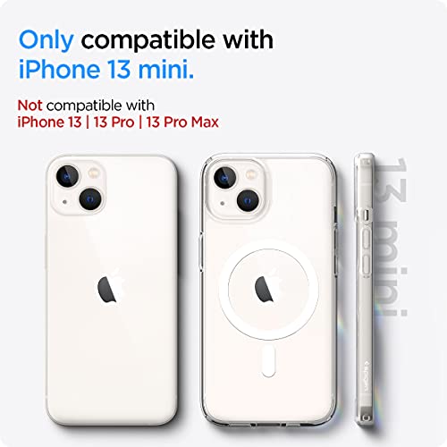 Spigen for iPhone 13 Mini Case, Ultra Hybrid MagFit [Anti-Yellowing] [Compatible with Magsafe] - Clear - color: Clear, size: iPhone 13 Mini