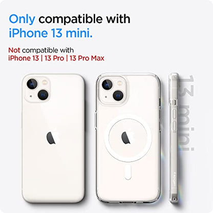 Spigen for iPhone 13 Mini Case, Ultra Hybrid MagFit [Anti-Yellowing] [Compatible with Magsafe] - Clear - color: Clear, size: iPhone 13 Mini