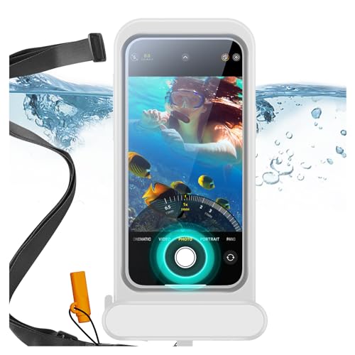 ESR Waterproof Phone Pouch for iPhone 15 Pro Max /14 Pro Max, Clear | Underwater Touch Sensitivity, IPX8 Floating Waterproof Cellphone Case with Lanyard, Dry Bag for Snorkeling - color: Clear