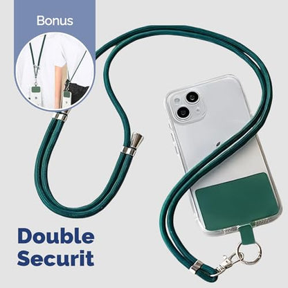 3D Printed Phone Finger Holder- 360° Rotatable Ring to Prevent Pinky/Ring Finger Strain,Stand for Back of Phone &a Bonus Phone Lanyard,Hand Grip for Mobile Devices. (2, Blue&Green) - color: Blue&green