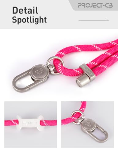 Cell Phone Lanyard 1,Phone Tether Tab 2,Crossbody Strap,Lanyards for Around the Neck,Adjustable Strap 80-160cm (Magenta-S) - color: Magenta-s