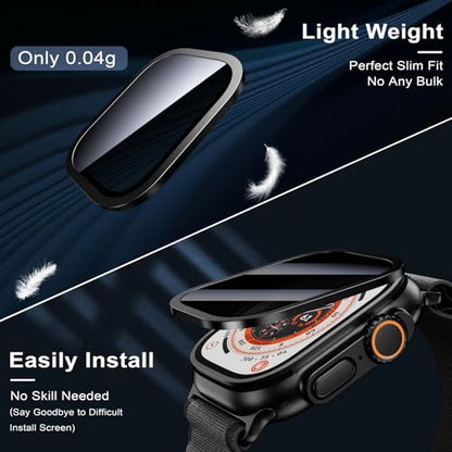 WSKEN for Apple Watch Ultra 3 / Ultra 2 Screen Protector - Privacy - color: Black