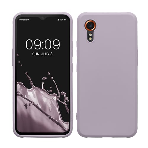 kwmobile Case Compatible with Samsung Galaxy Xcover7 Case - Soft Slim Protective TPU Silicone Cover - Lavender - color: lavender