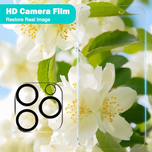PEHAEL for iPhone 16 Pro Privacy Screen Protector+Camera Lens Protector