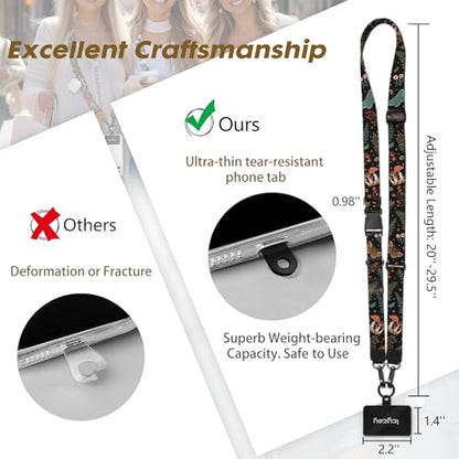 Icycay Phone Lanyard Crossbody Strap Adjustable Teacher Women Butterfly - color: Butterfly
