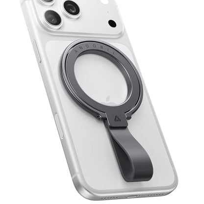 andobil [2026 Unrivaled Stability] Magnetic Phone Grip Holder for MagSafe - color: Space Grey