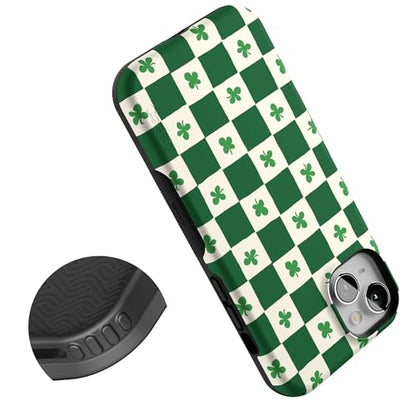 Casely iPhone 15 Plus Case | Lucky You | Shamrock | Bold Protective Design | Compatible with MagSafe - color: Lucky You | Shamrock