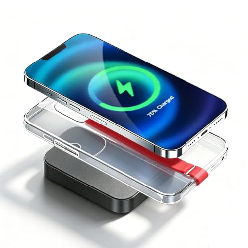 Bilymate Reusable Silicone Phone Grip Strap (3 Pack)-Wireless Charging Compatible, Detachable Loop Holder for iPhone & Android Cases - Black+Blue+Red