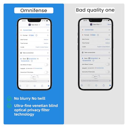 360 Privacy for iPhone 16e 14/13 Pro / 13 Screen Protector 2 Pack, [Auto Alignment Dust Free] Full Coverage Easy Install 4 Way Anti Spy Tempered Glass for Apple 13 Pro / 14/13 16e