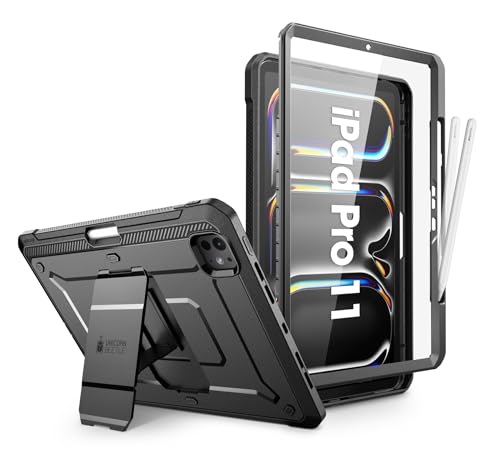 SUPCASE for iPad Pro 11 inch Case M5/M4 2025/2024 with Pencil Holder Black - color: Black, size: iPad Pro 11"