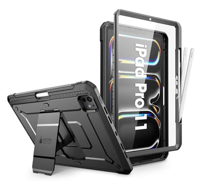 SUPCASE for iPad Pro 11 inch Case M5/M4 2025/2024 with Pencil Holder Black - color: Black, size: iPad Pro 11"