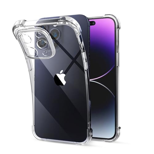IAIYOXI Clear Case for iPhone 12 - Crystal Clear Military Grade Drop Protection, Non-Yellowing Armor, Shockproof Protective Cover, Compatible with iPhone 12 (iPhone 12) - size: iPhone 12