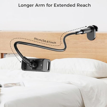 Kefotic Long Gooseneck Tablet Holder, eReader Mount