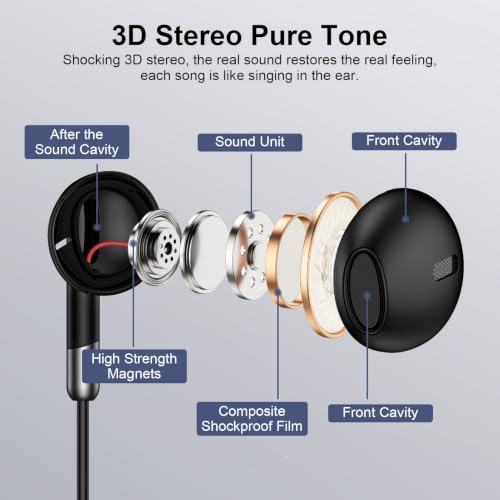 Wired Headphones for iPhone Earbuds with Lightning Connector Wired Earphone