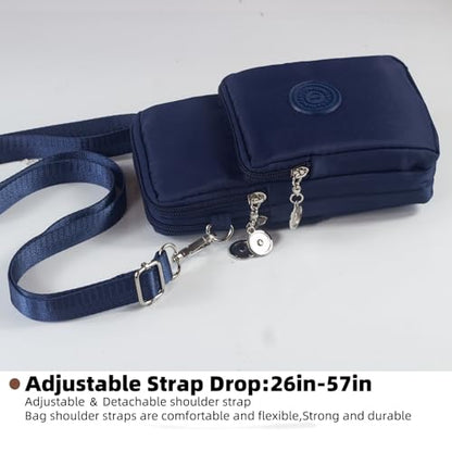JANKS Small Crossbody Bags for Women Mini Cell Phone Purses Handbag Shoulder Bag - color: 010 Darkblue