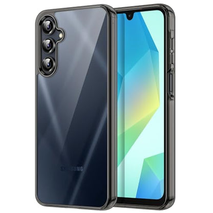 JETech Case for Samsung Galaxy A16, Anti-Yellowing, Black | Shockproof Protection, Scratch Resistant Hard PC Back, Durable Transparent TPU Bumper - color: Black, size: Galaxy A16