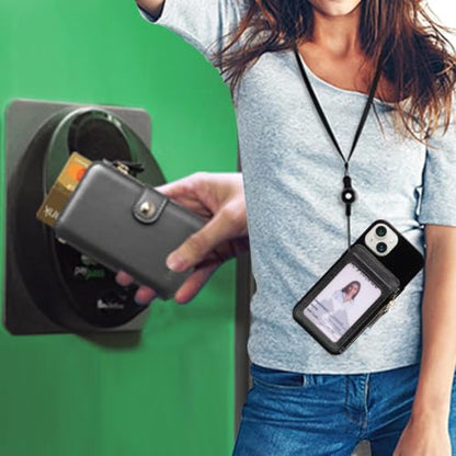 M-Plateau Phone Wallet Stick On with Adhesive and Removable Lanyard