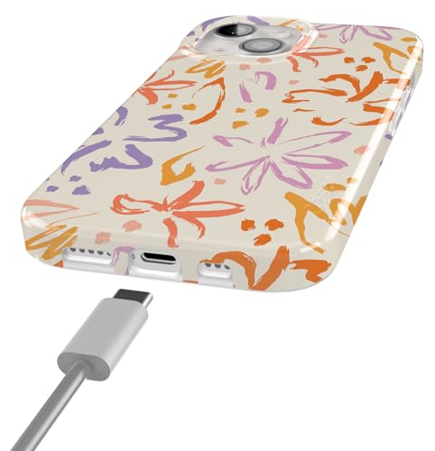 Casely iPhone 15 Plus Case | Hibiscus Blooms | Hawaiian Floral | Compatible with MagSafe | Classic Ultra Slim Design - color: Hibiscus Blooms | Hawaiian Floral