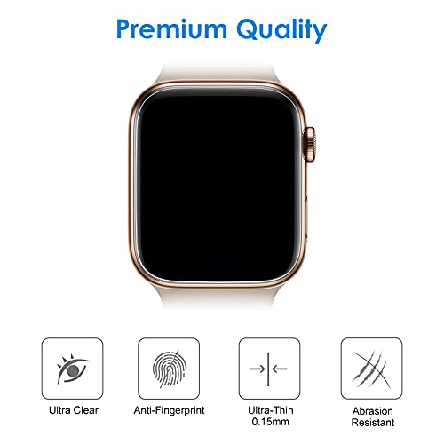 JETech TPU Screen Protector for Apple Watch SE 3/2/1, Series 6/5/4 40mm - size: Apple Watch SE 3/2/1 / Series 6 5 4 40mm