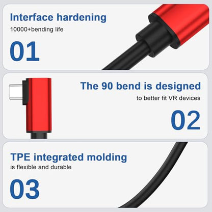 16FT Link Cable for Meta Quest 3/3s/Quest2/2/Pro/Pico 4 Accessories