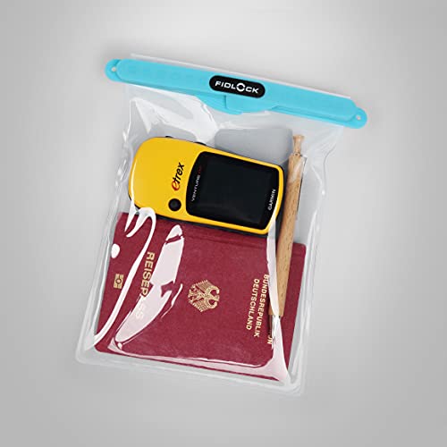 FIDLOCK Hermetic Dry Bag Flexible Magnetic Bag, Multi, Transparent | Multi Dry Bag, Magnetic Self-Sealing Closure, Water/Sand Protection, Touchscreen Window, Lanyard Carry, Best For XL Phones - color: Transparent, size: Multi