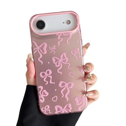 ZTOFERA for iPhone Air Case,Cute Pink Ribbon Bow Tie Planet Star Floral Aesthetic Phone Case,Trendy Slim Hard IMD Shockproof Protective Bumper Phone Cover for Women Girls,Bowknot - color: Bowknot, size: iPhone Air 6.5"